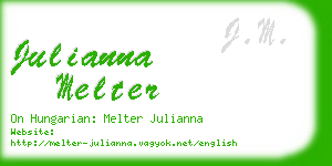 julianna melter business card